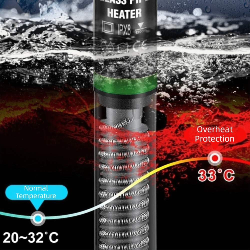 Aquarium Fish Cold Water - Grzałka akwariowa zanurzeniowa 25W-300W z termostatem,