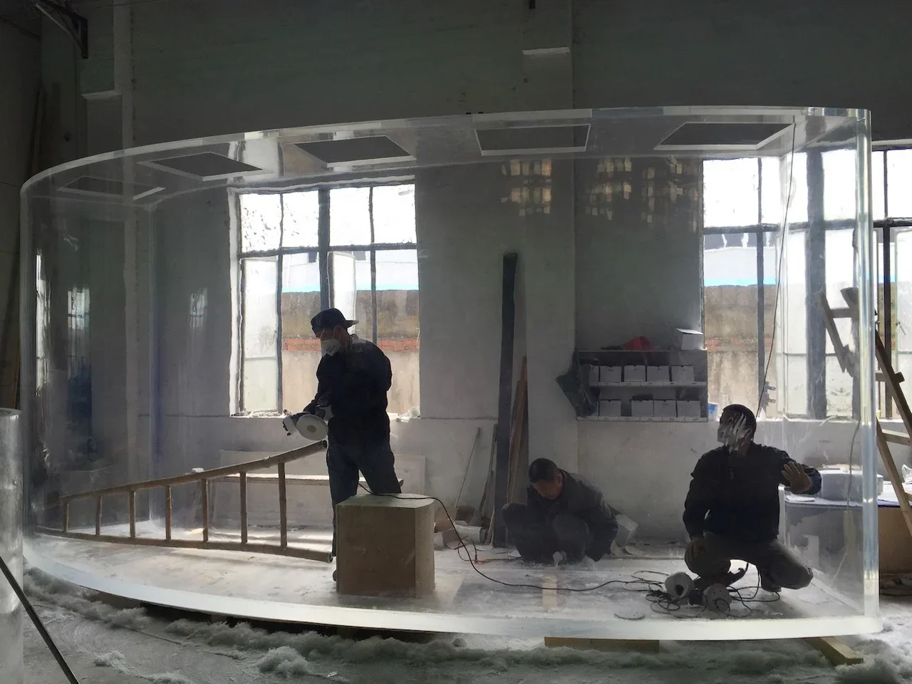 Aquarium Fish Big Size - l Akrylowy Duży Akwarium Prostokątne Plastikowe