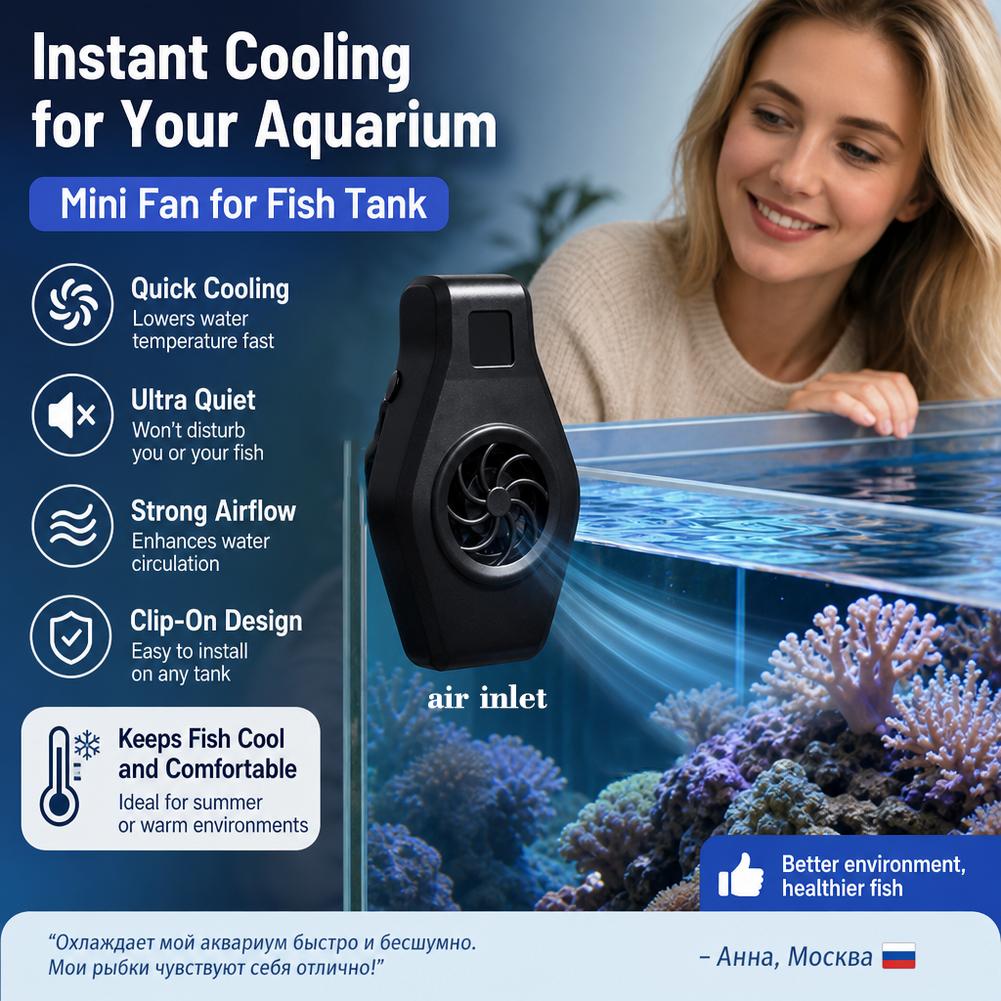 Mini wentylator do akwarium z  – Aquarium Fish Cold Water recenzja i cena