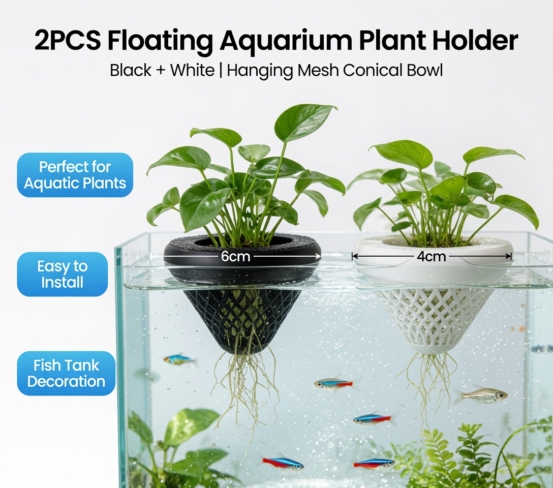 2 szt. Pływające koszyczki na  – Aquarium Fish Cichlid recenzja i cena