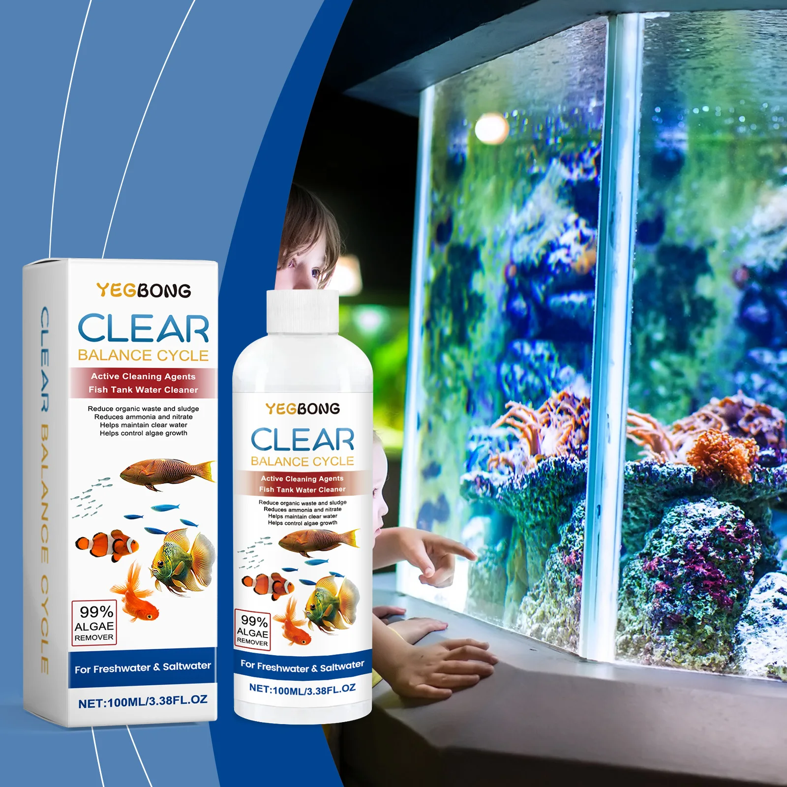 Środek do usuwania glonów w ak – Aquarium Fish Green recenzja i cena