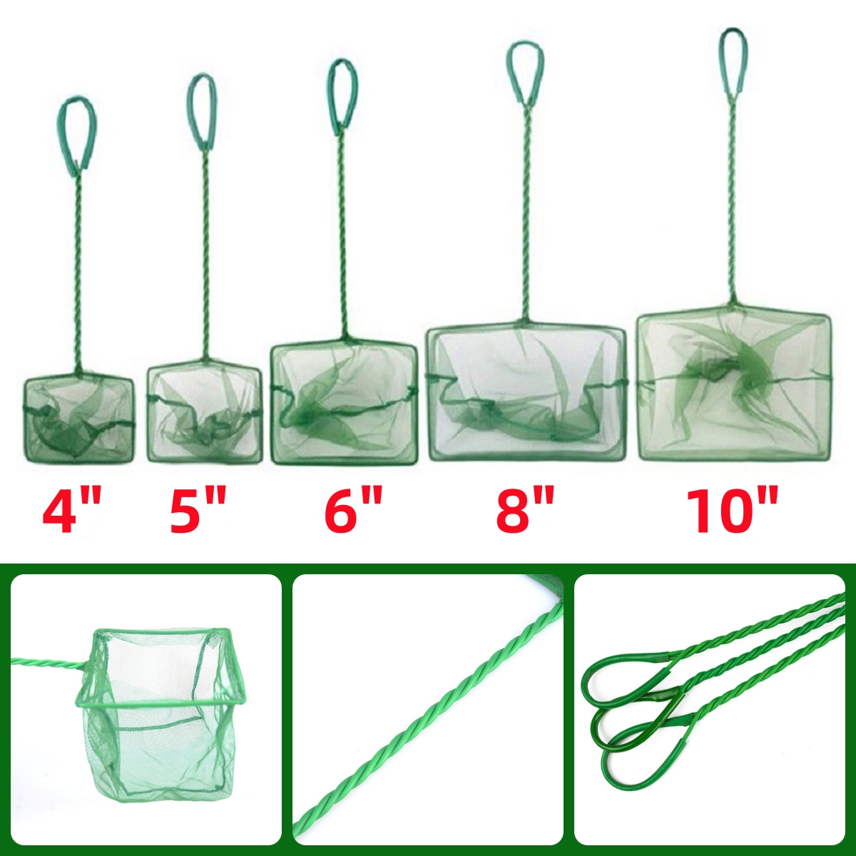 3 ~ 10 cali Przenośna nylonowa – Aquarium Fish Green recenzja i cena